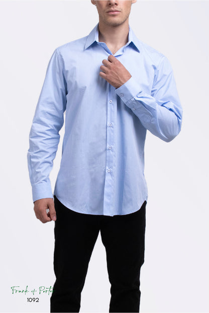 CAMISA DE VESTIR AZUL CLARO