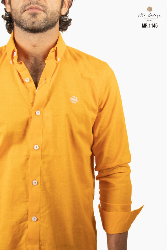 CAMISA LISA NARANJA CLARO