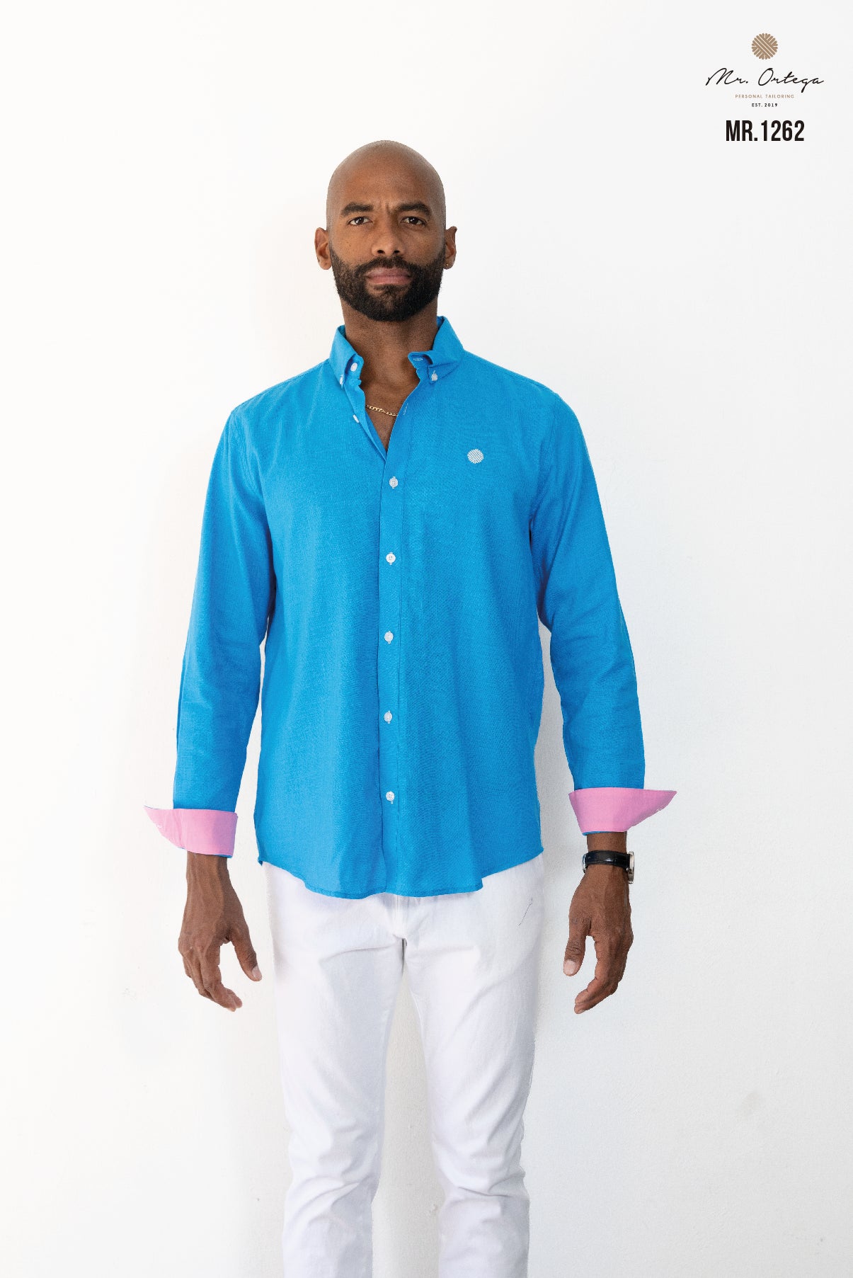 CAMISA LISA AZUL CELESTE