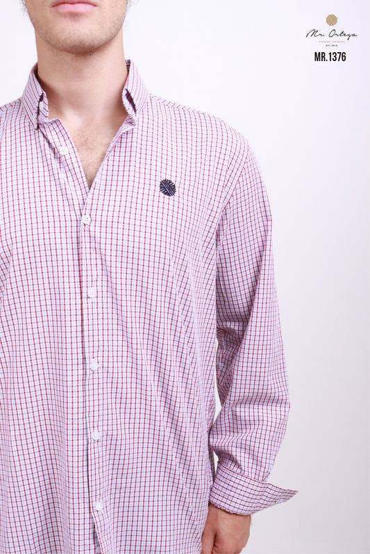 CAMISA CUADROS ROJO / BLANCO / AZUL CIELO