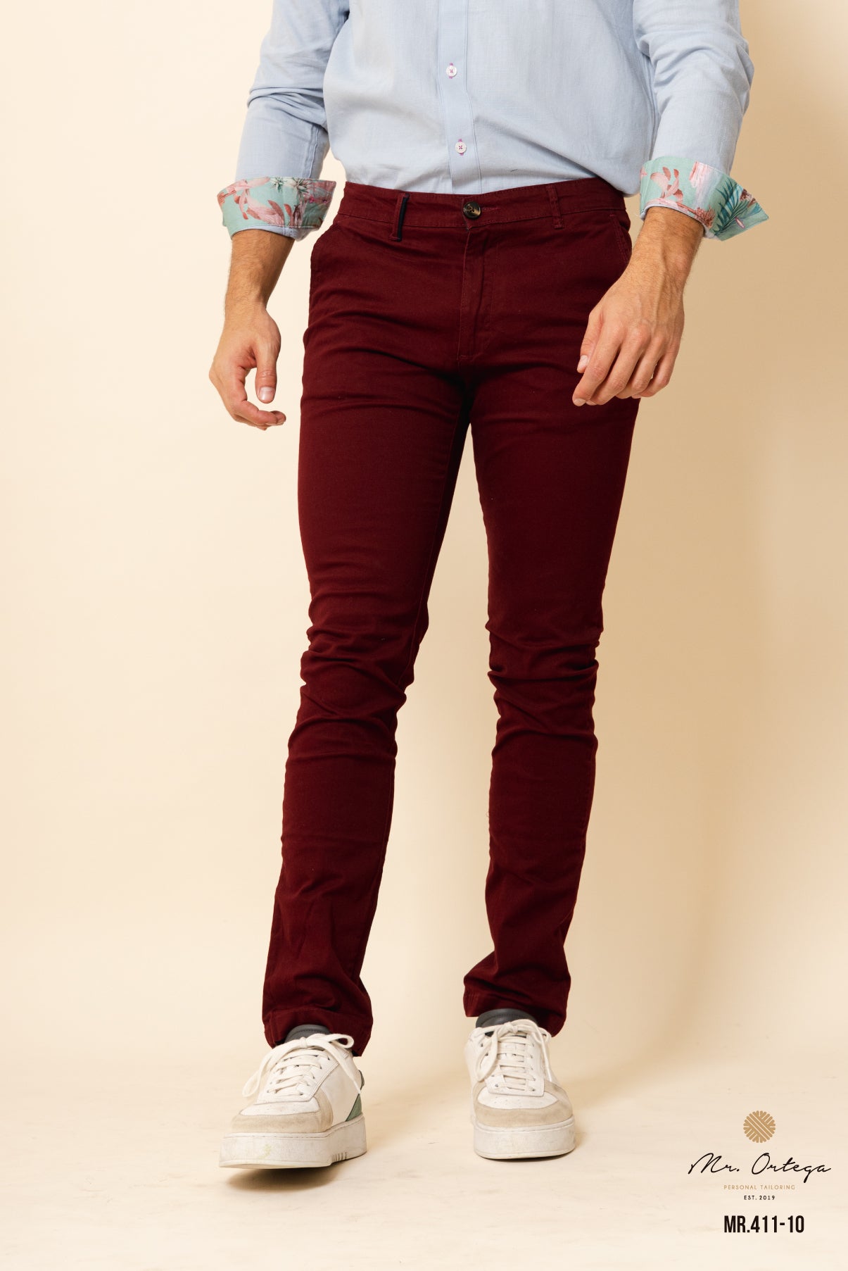 Pantalon homme online bordeaux