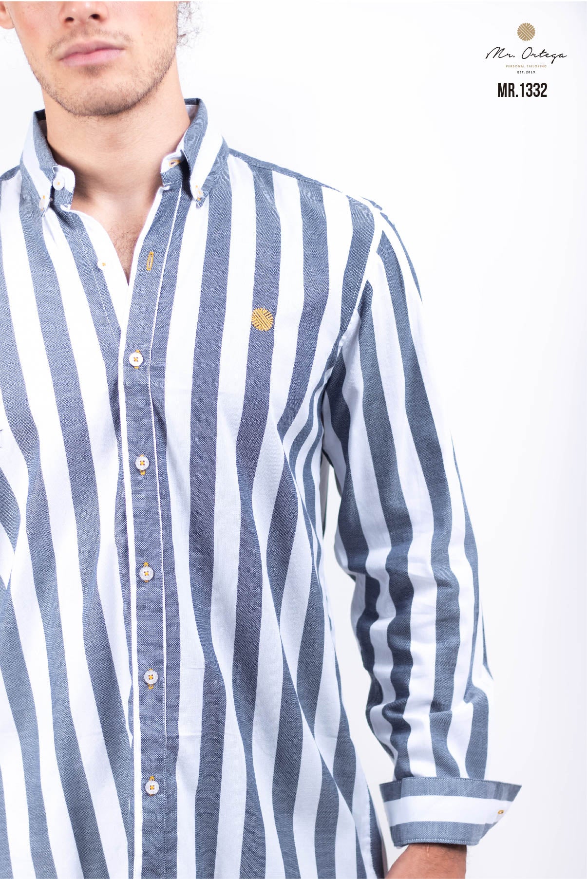 CAMISA RAYAS GRIS / BLANCA