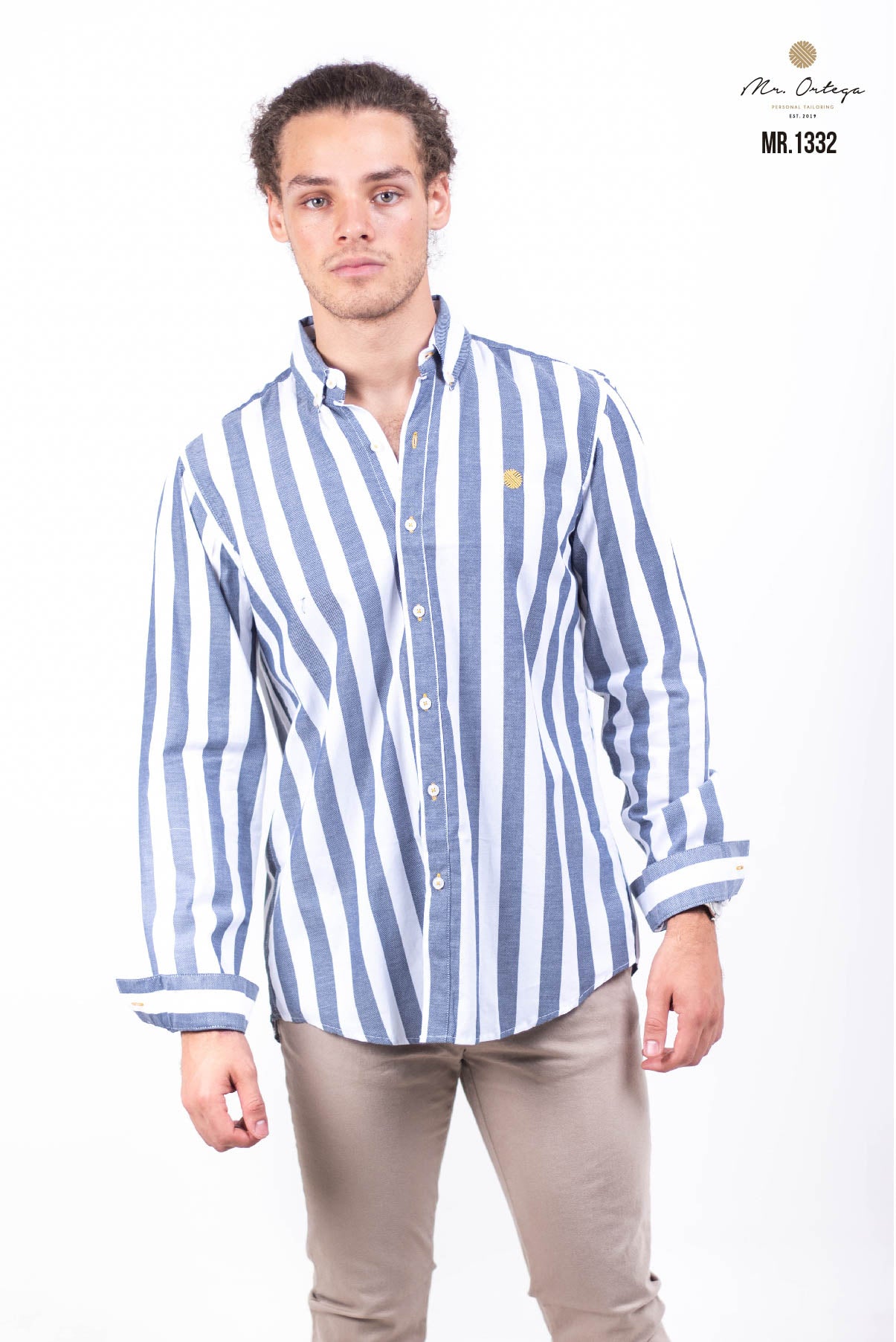 CAMISA RAYAS GRIS / BLANCA