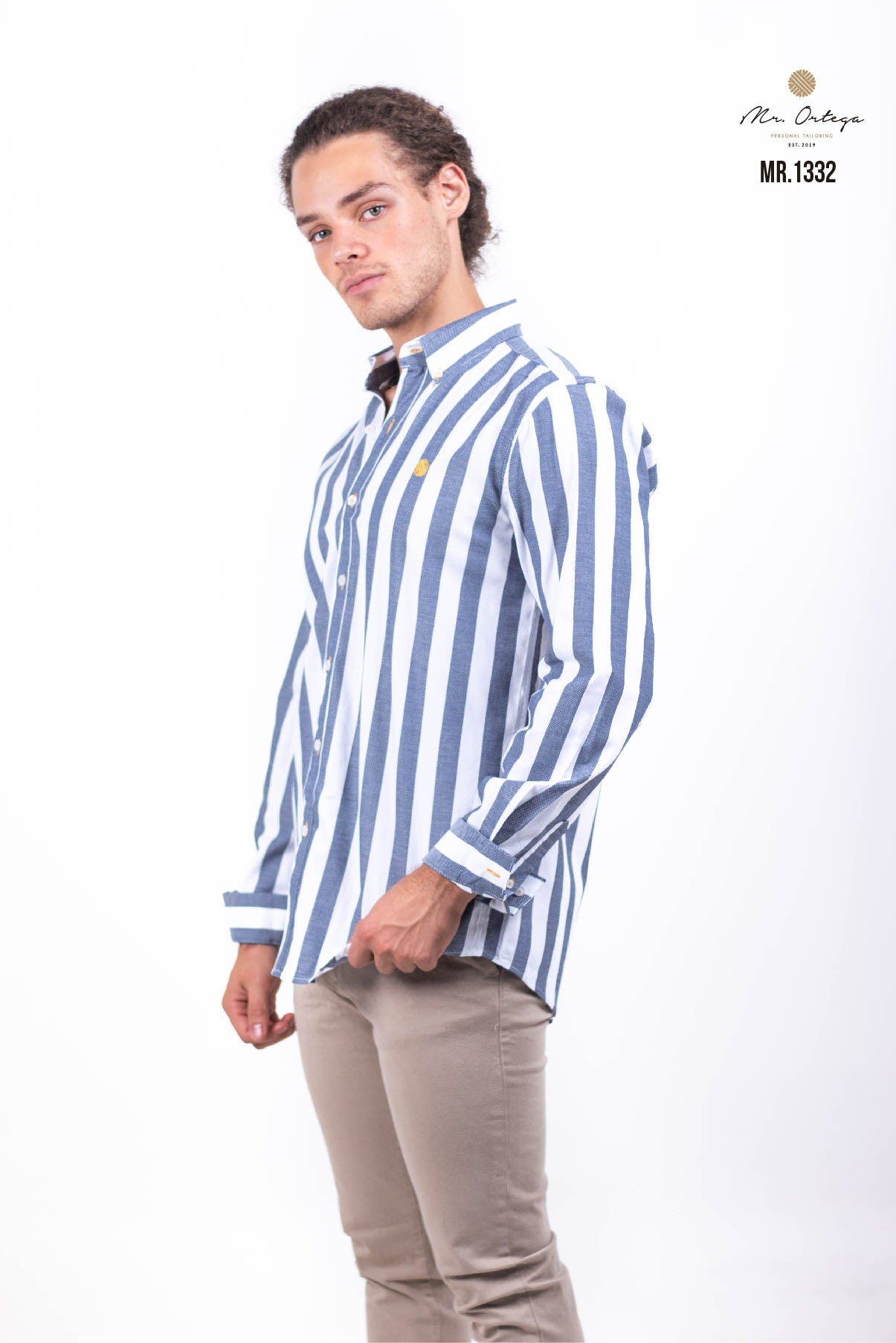 CAMISA RAYAS GRIS / BLANCA