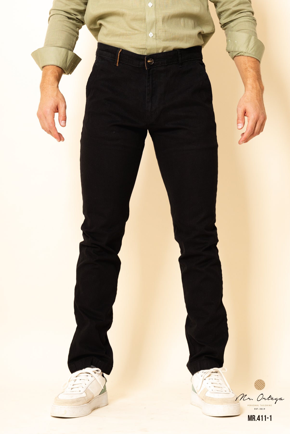 PANTALÓN GABARDINA NEGRO