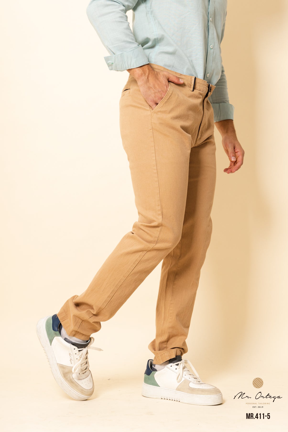 PANTALÓN GABARDINA BEIGE